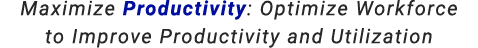 Maximize Productivity: Optimize Workforce to Improve Productivity and Utilization