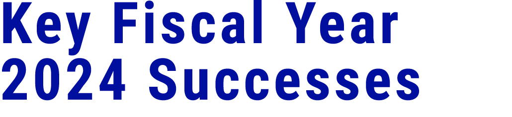 Key Fiscal Year 2024 Successes