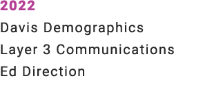 2022 Davis Demographics Layer 3 Communications Ed Direction