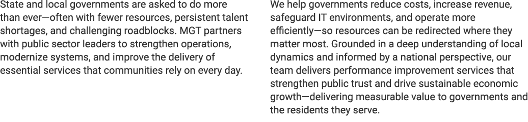 State and local governments are asked to do more than ever—often with fewer resources, persistent talent shortages, a...